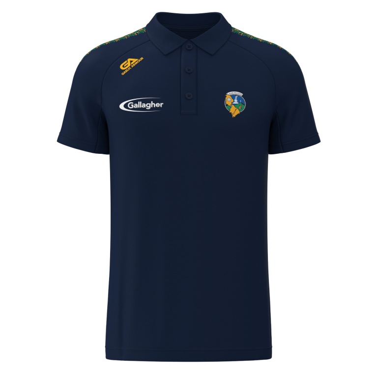 Dual Solid Colour Polo : Navy